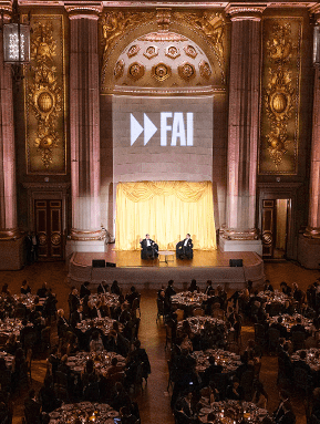 Gala 2025 main stage and dining hall